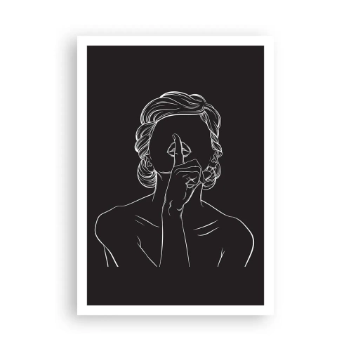 Plakat - Piękno rozkwita w ciszy - 70x100 cm