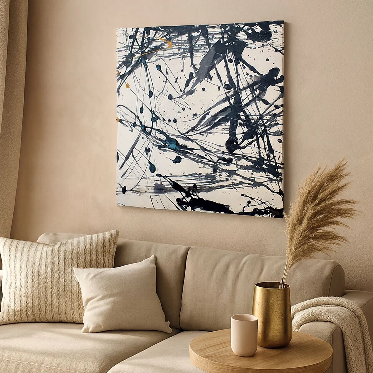 Obraz na płótnie - Abstrakcja ekspresjonistyczna - 30x30 cm