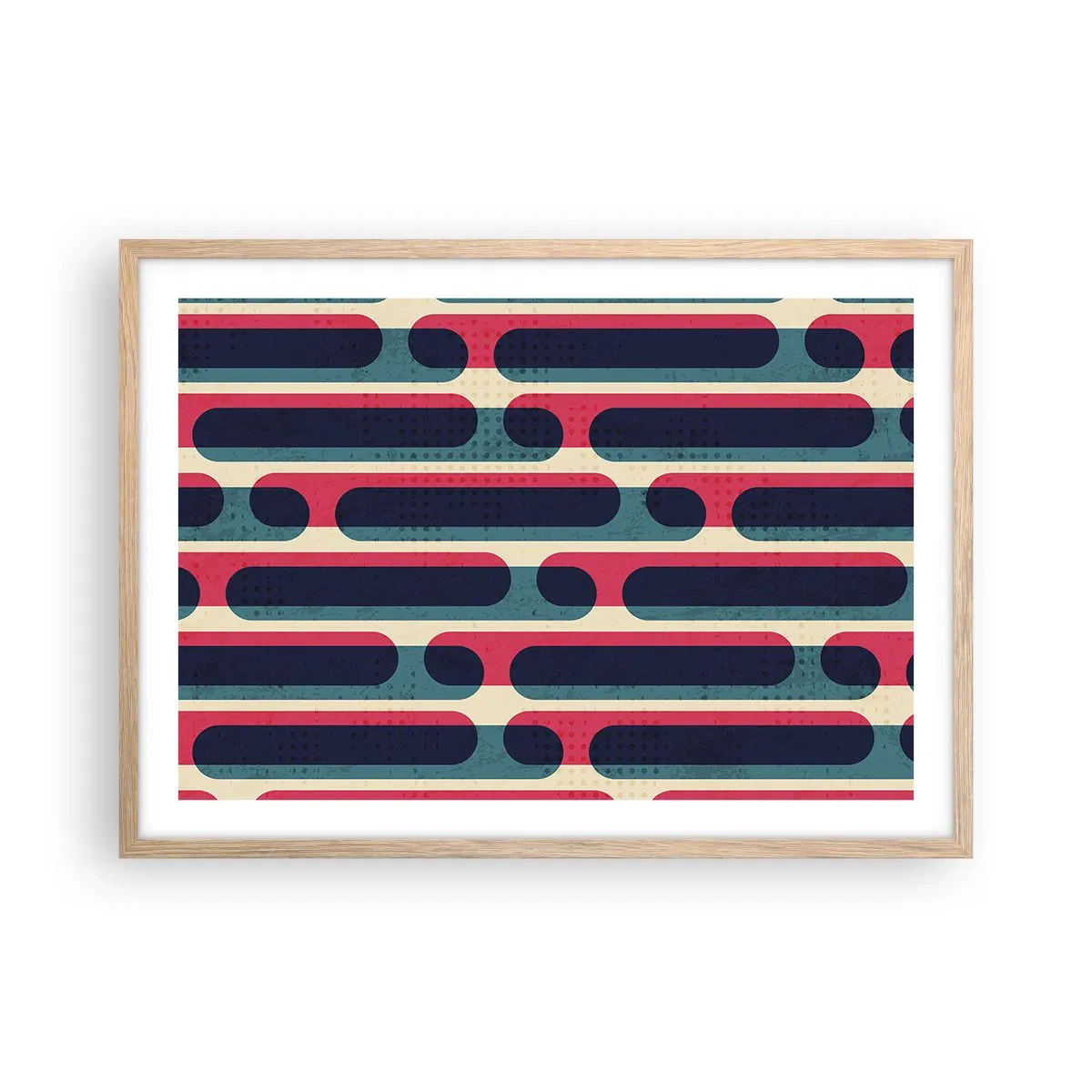 Plakat w ramie jasny dąb - W głąb i do przodu - 70x50 cm