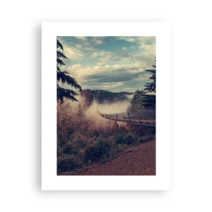 Plakat - Nad jesiennym lasem - 30x40 cm