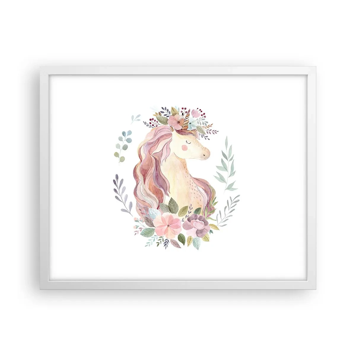 Plakat w białej ramie - Zaproszenie do świata baśni - 50x40 cm