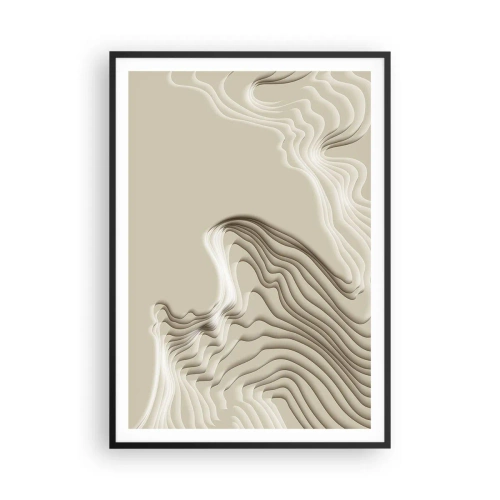 Plakat w czarnej ramie - Topografia sztuki - 70x100 cm