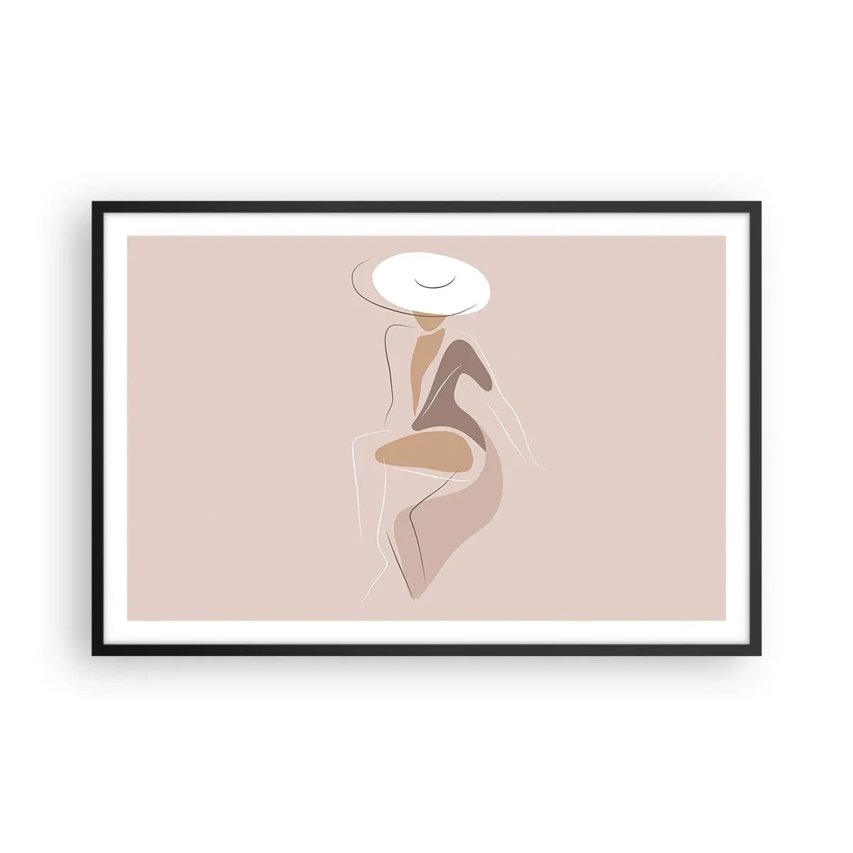Plakat w czarnej ramie - Damą być - 91x61 cm