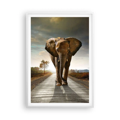 Plakat w białej ramie - I wcale nie w składzie porcelany - 70x100 cm