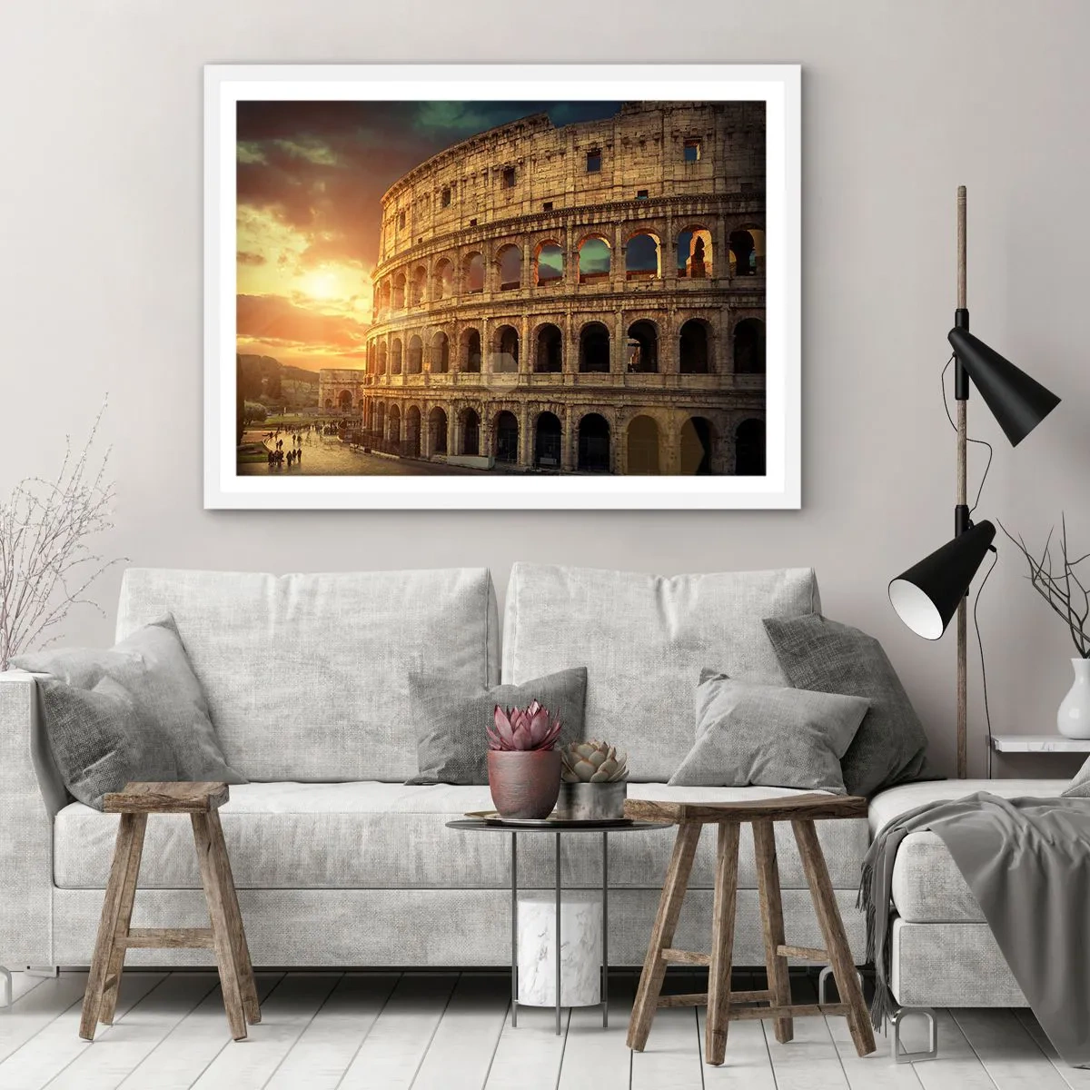 Plakat w białej ramie - Kolosalne wrażenie - 50x40 cm