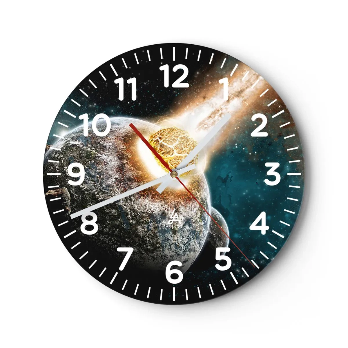 Zegar ścienny - Zagłada czy narodziny? - 30x30 cm