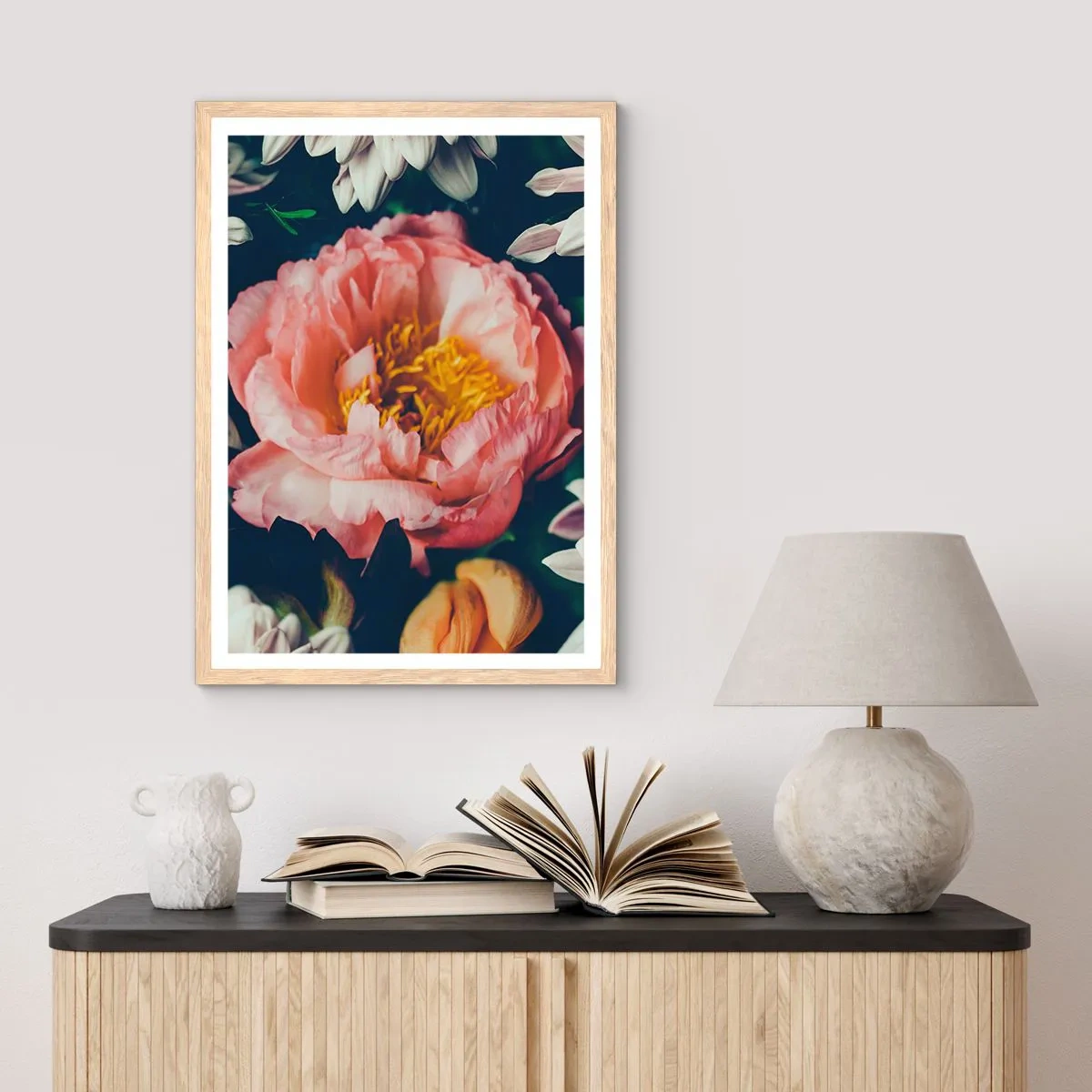 Plakat w ramie jasny dąb - Z barokowym przepychem - 30x40 cm