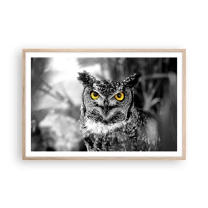 Plakat w ramie jasny dąb - Nic się nie ukryje - 91x61 cm