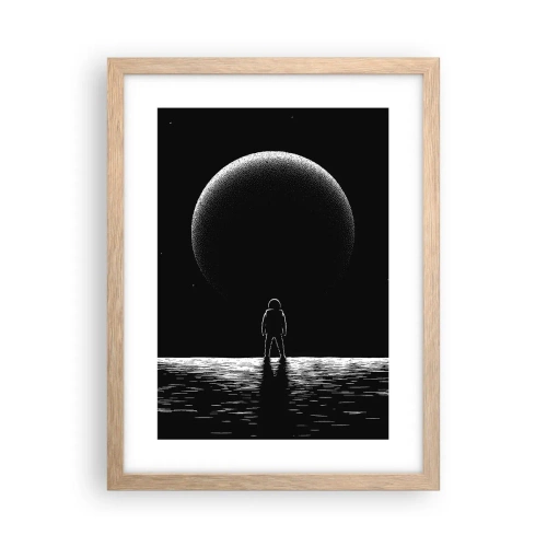 Plakat w ramie jasny dąb - Twarzą w twarz - 30x40 cm