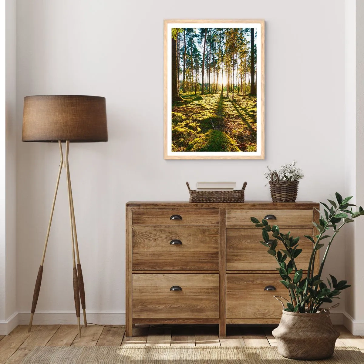 Plakat w ramie jasny dąb - …Za siedmioma lasami - 30x40 cm