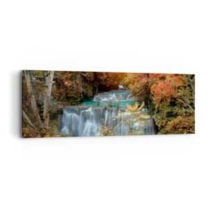 Obraz na płótnie - Ukryty skarb lasu - 90x30 cm