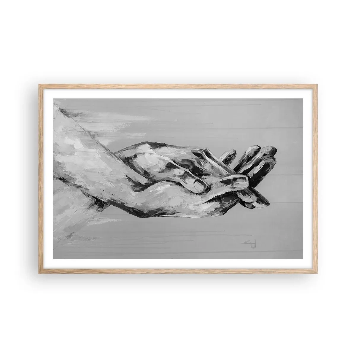 Plakat w ramie jasny dąb - Początek… - 91x61 cm