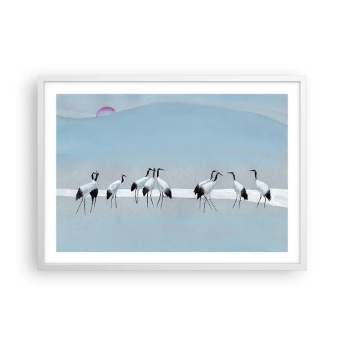Plakat w białej ramie - Po gorącym dniu - 70x50 cm