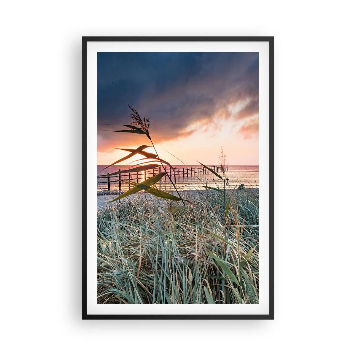 Plakat w czarnej ramie - Nie przemija z wiatrem - 61x91 cm
