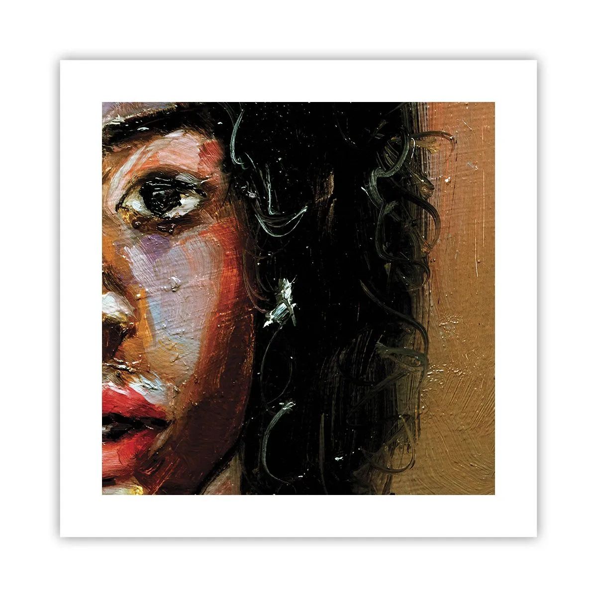 Plakat - Czerń i blask - 40x40 cm