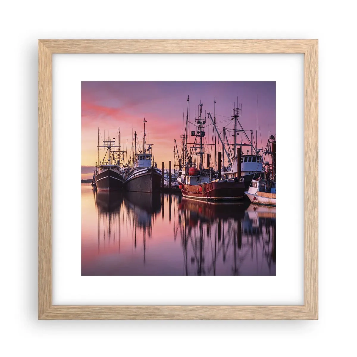 Plakat w ramie jasny dąb - Przed kolejnym dniem - 30x30 cm