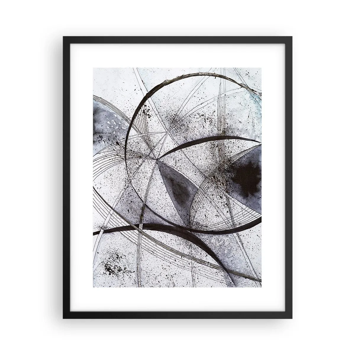 Plakat w czarnej ramie - Futurystyczna fantazja - 40x50 cm