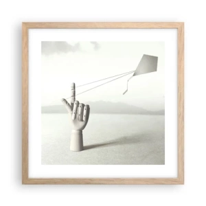 Plakat w ramie jasny dąb - Próba sił - 40x40 cm