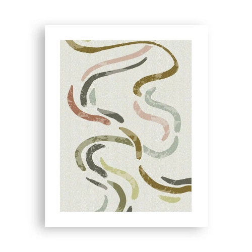 Plakat - Radosny taniec abstrakcji - 40x50 cm