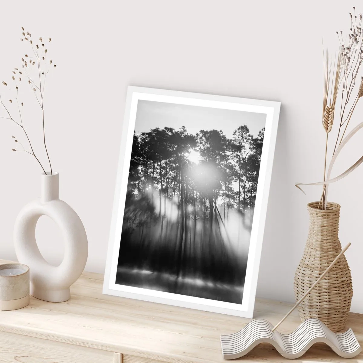 Plakat w białej ramie - Niepowstrzymane słońce - 70x100 cm