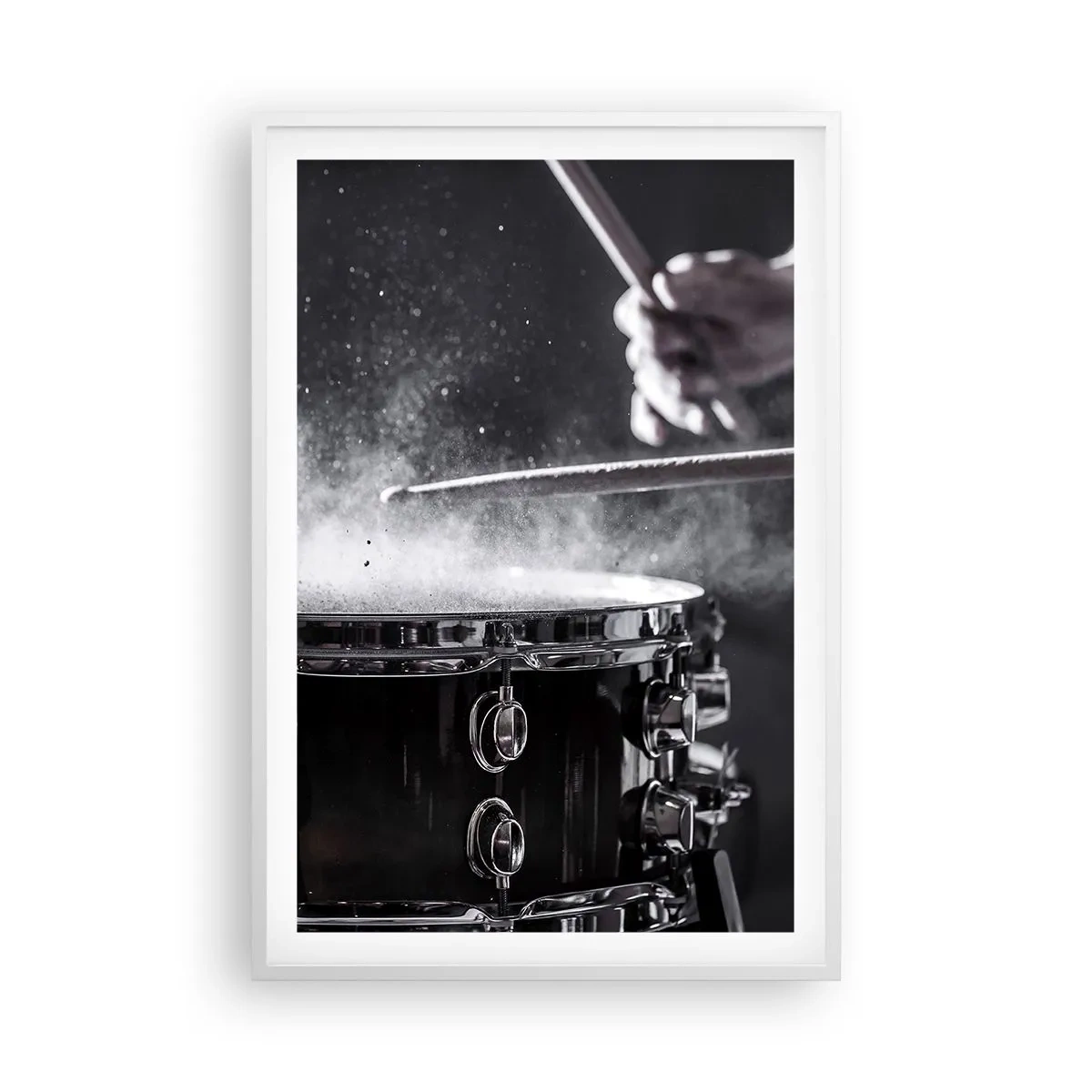 Plakat w białej ramie - Puls muzyki - 61x91 cm