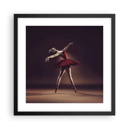 Plakat w czarnej ramie - Prima ballerina - 40x40 cm
