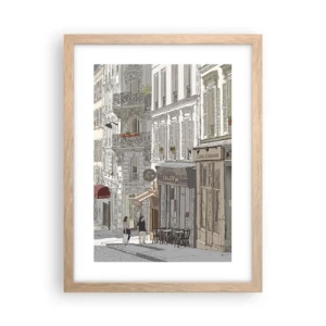 Plakat w ramie jasny dąb - Miejskie radości - 30x40 cm