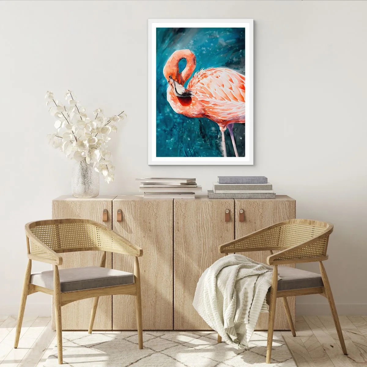 Plakat w białej ramie - Dekoracyjny z natury - 40x50 cm