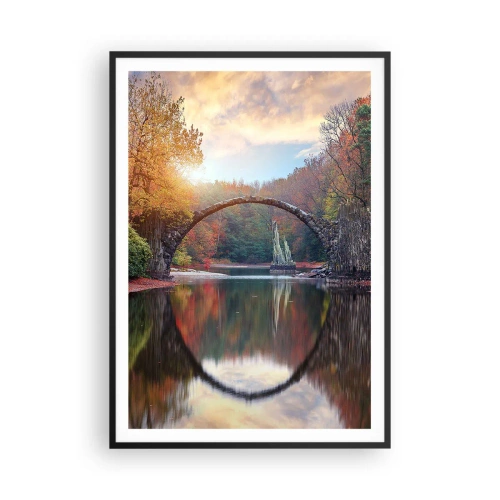 Plakat w czarnej ramie - Po drugiej stronie lustra - 70x100 cm