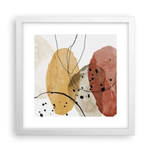 Plakat w białej ramie - Jak powietrze lekkie, przejrzyste - 30x30 cm