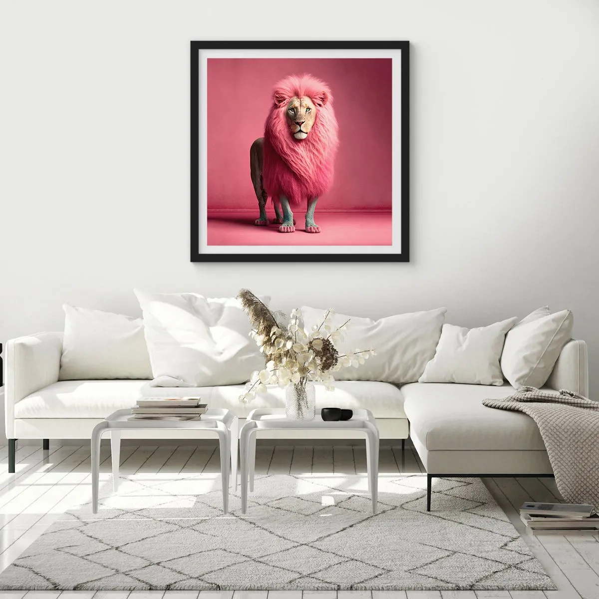 Plakat w czarnej ramie - I już się nie boisz - 60x60 cm