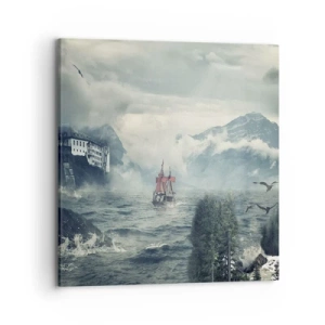 Obraz na płótnie - Na magicznych wodach - 70x70 cm