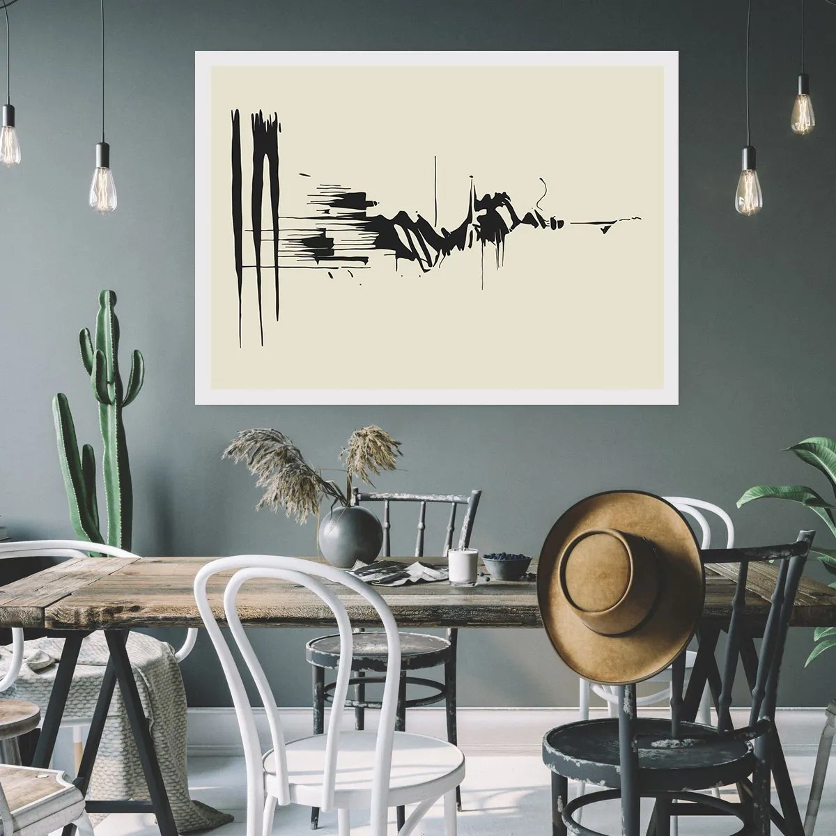 Plakat - Abstrakcja pośpieszna - 70x50 cm