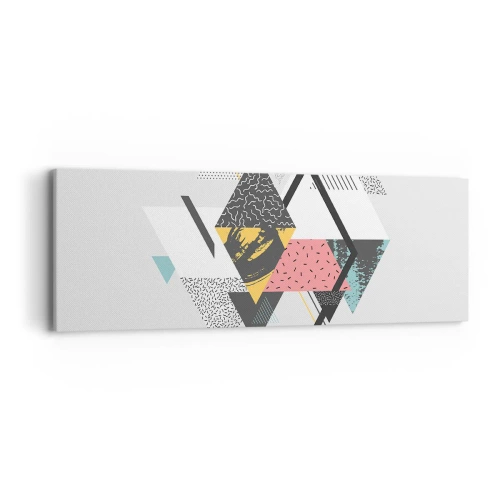 Obraz na płótnie - Wariacja na trójkąt i romb - 90x30 cm