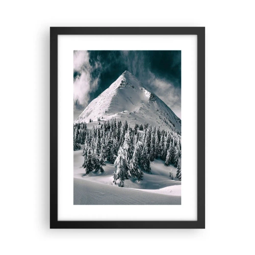 Plakat w czarnej ramie - Kraina śniegu i lodu - 30x40 cm
