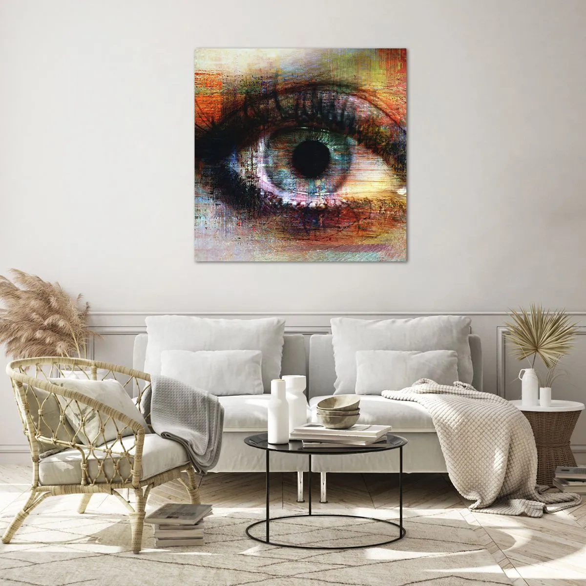 Obraz na szkle - Można zajrzec w duszę - 70x70 cm