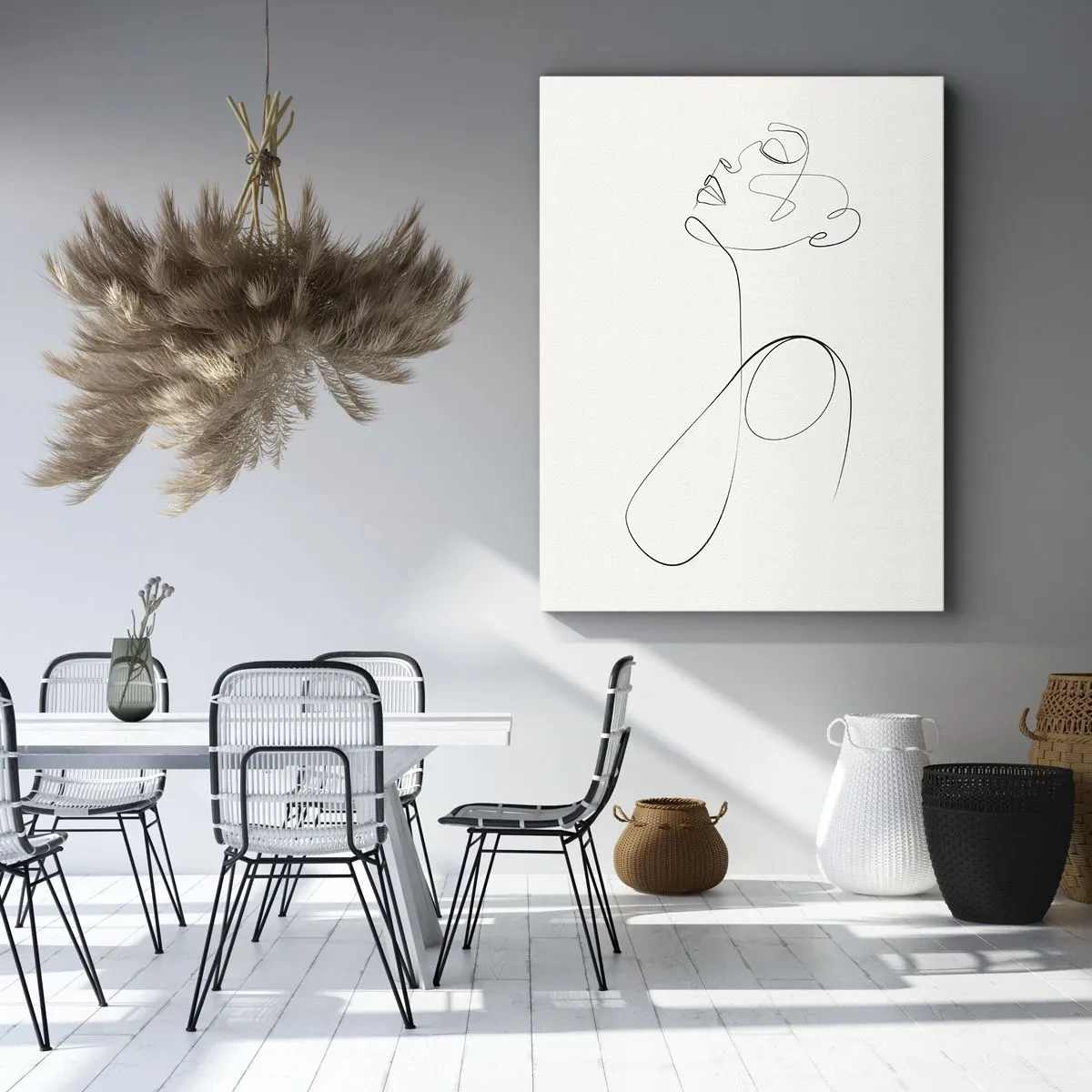 Obraz na płótnie - Zapętlona w marzeniach - 55x100 cm