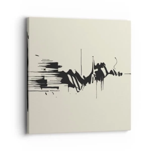 Obraz na płótnie - Abstrakcja pośpieszna - 40x40 cm