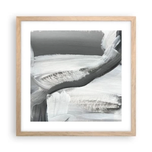 Plakat w ramie jasny dąb - Zdecydowanym ruchem - 40x40 cm