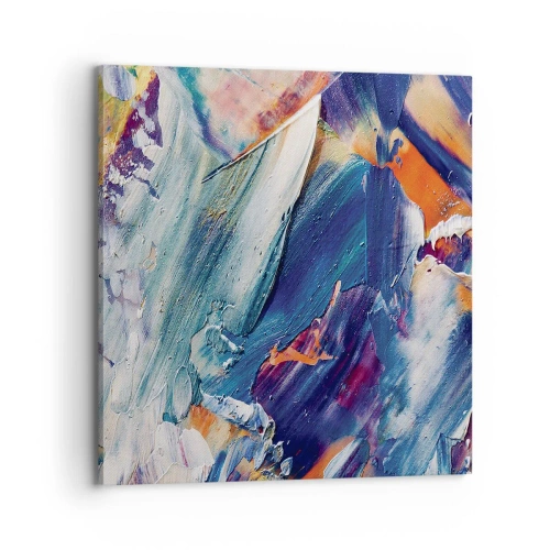 Obraz na płótnie - Zamęt koloru - 70x70 cm