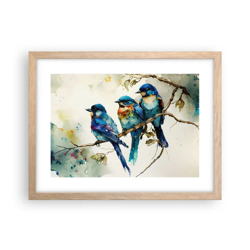 Plakat w ramie jasny dąb - Obraził się? - 40x30 cm