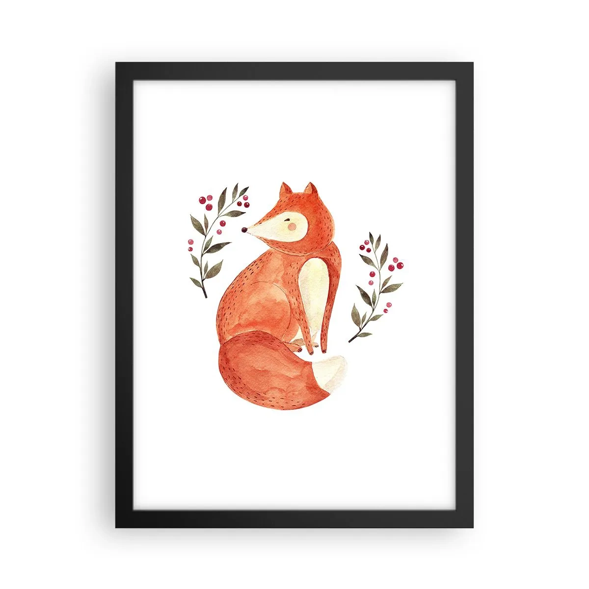 Plakat w czarnej ramie - Mały rudzielec - 30x40 cm