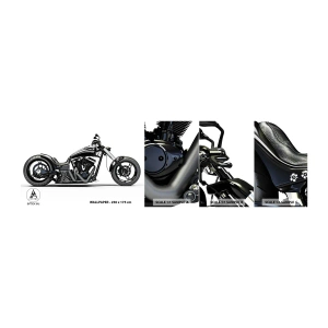 Fototapeta Próbka Standard Eco - Dla kochających wolność - Motoryzacja, Motocykl, Chopper - 100x30 cm
