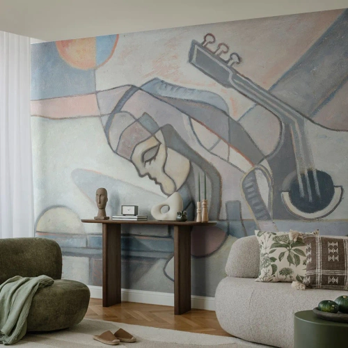 Fototapeta Premium Canvas - We władzy muzyki - Abstrakcja, Kubizm, Ludzie - 450x315 cm