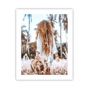 Plakat - Zrodzona z puchu traw - 40x50 cm