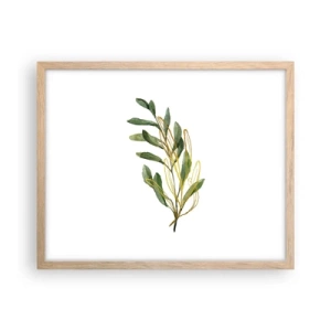 Plakat w ramie jasny dąb - Wszystko co dobre - 50x40 cm