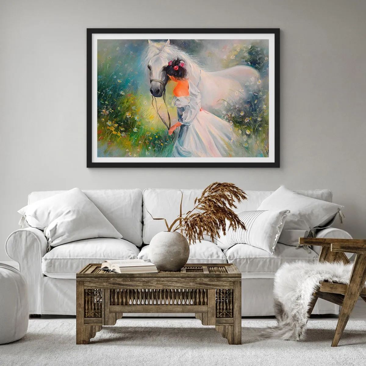 Plakat w czarnej ramie - Jak z pięknego snu - 40x30 cm