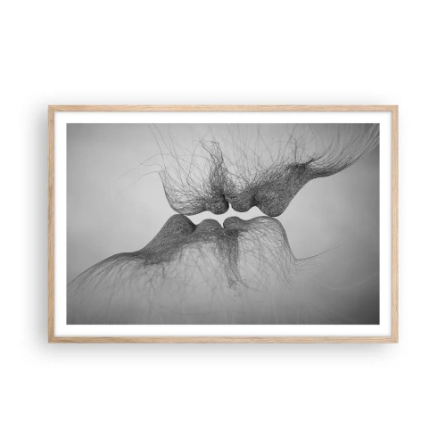 Plakat w ramie jasny dąb - Pocałunek wiatru - 91x61 cm