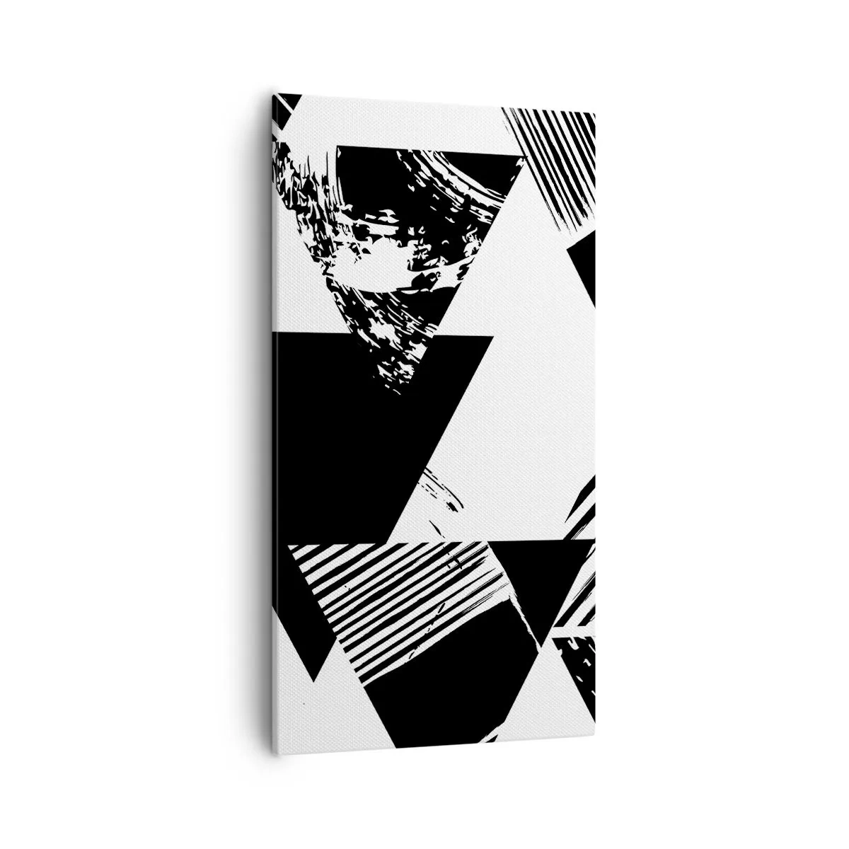 Obraz na płótnie - Deszcz trójkątów - 55x100 cm