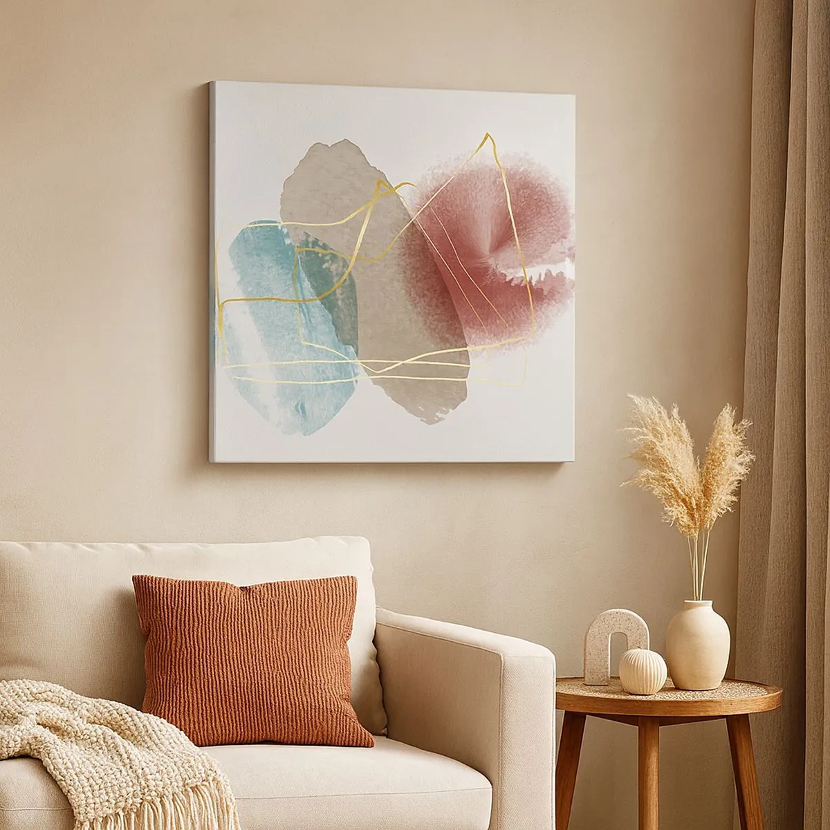 Obraz na płótnie - Korale przestrzeni - 30x30 cm